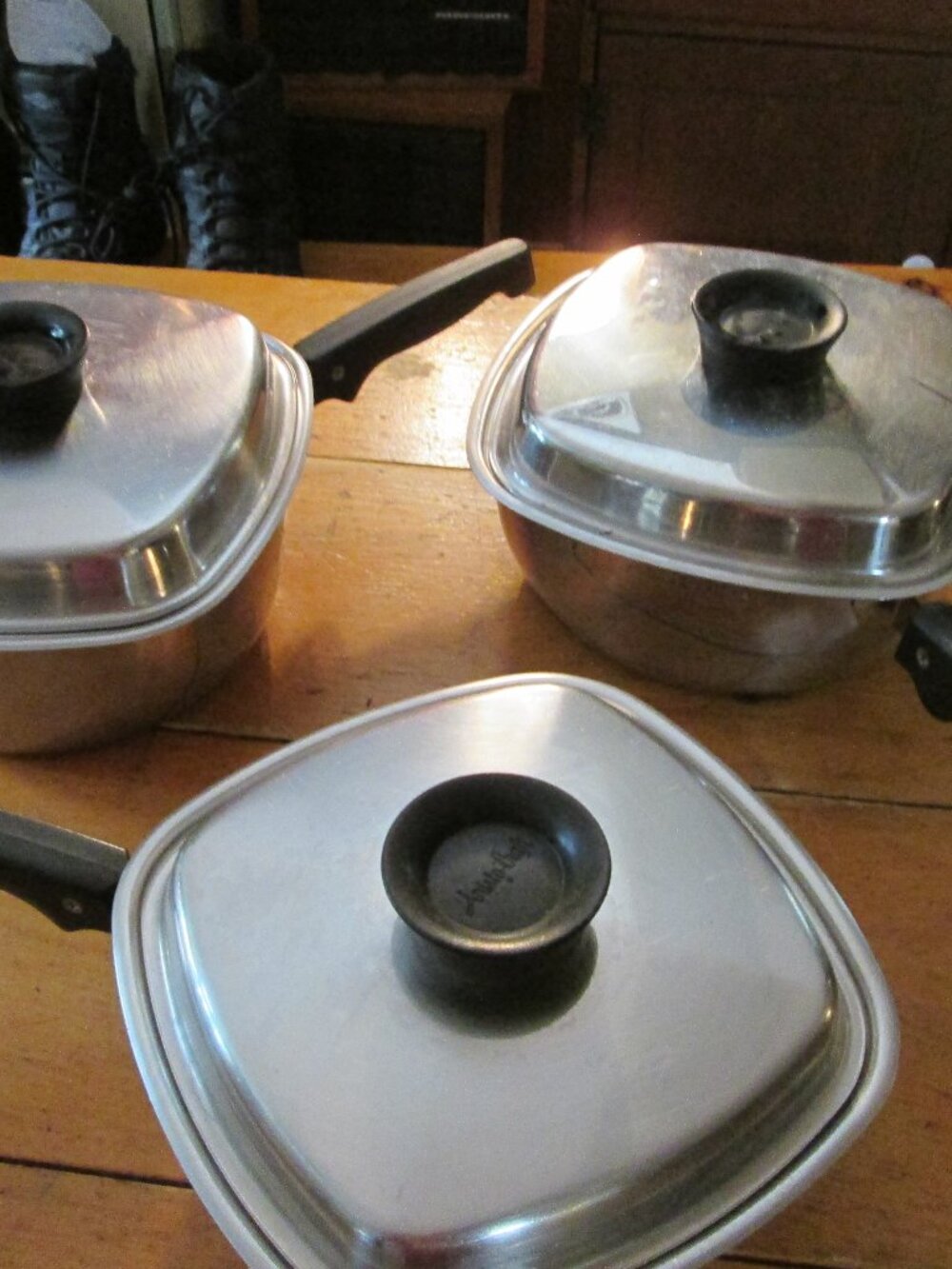 Vtg 18/8 all clad Stainless steel square cookware Aristo Craft heavy duty rare